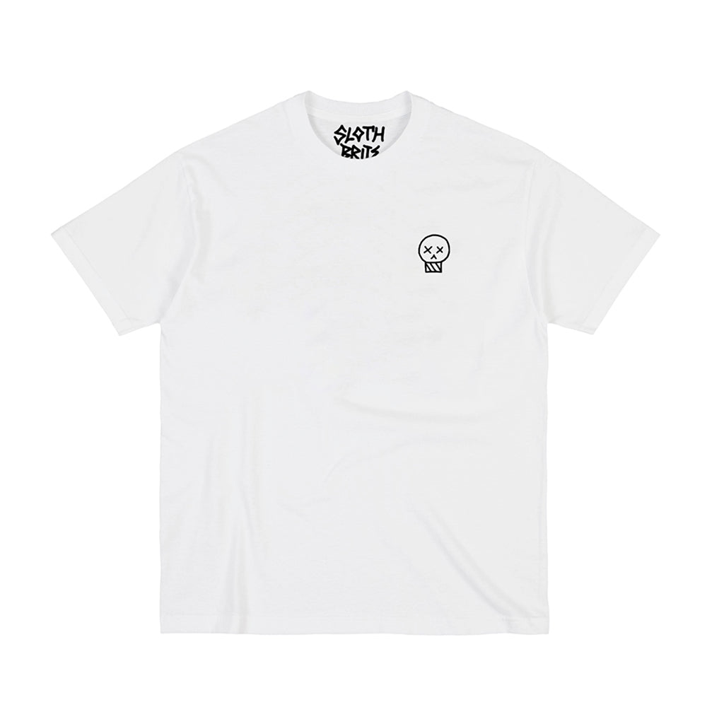 Cráneo Camiseta Blanca