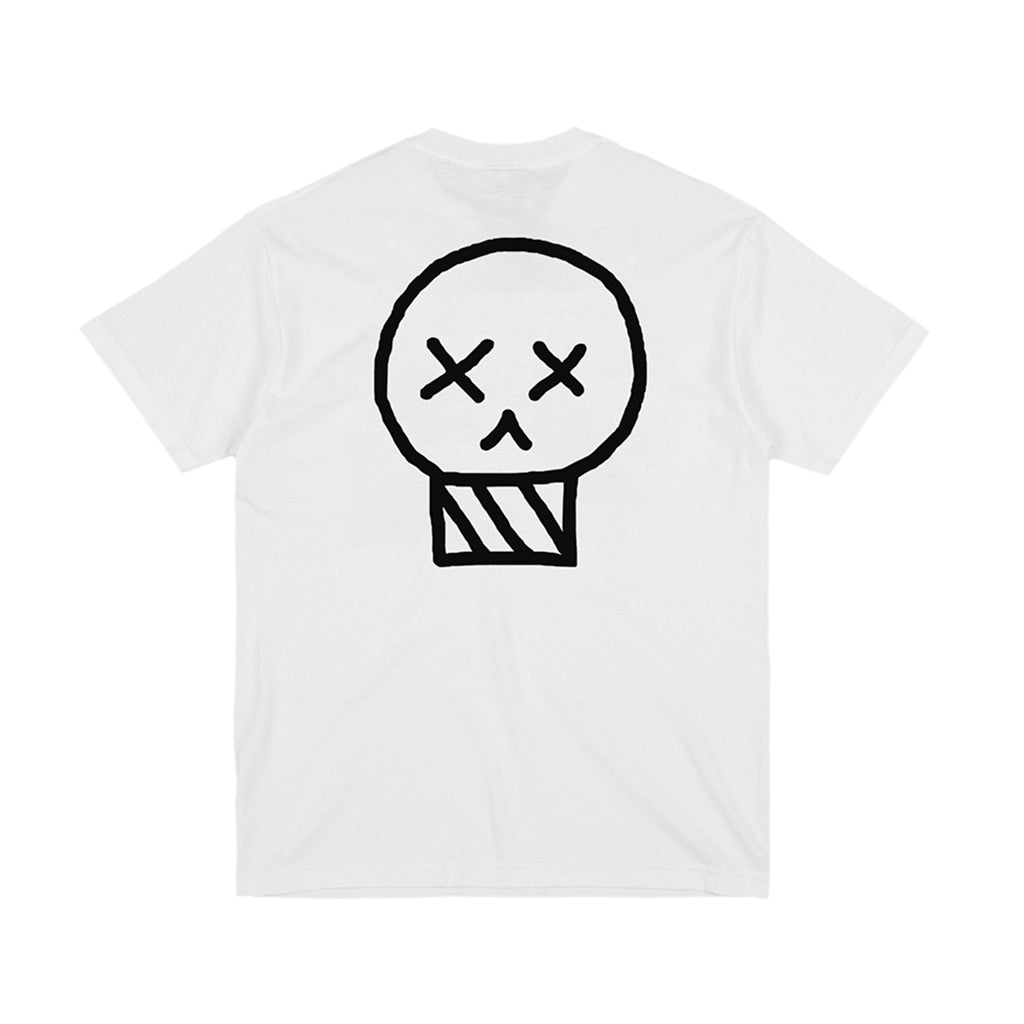 Cráneo Camiseta Blanca